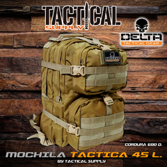 MOCHILA TACTICA MOLLE DELTA TACTICAL GEAR 45 L. - comprar online