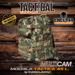 MOCHILA TACTICA MOLLE DELTA TACTICAL GEAR 45 L. - Tactical Supply