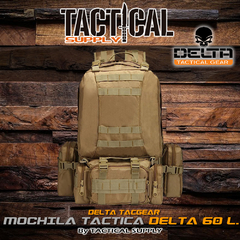 MOCHILA TACTICA 60 L. DESMONTABLE 4 en 1 DELTA TACTICAL - comprar online