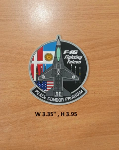 PARCHE F16 Pvc Goma Oficial - Fuerza Aerea - Proyecto Condor - tienda online