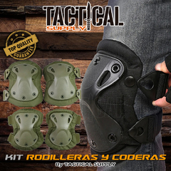 KIT RODILLERAS Y CODERAS X-SHAPE PROTECCION TACTICA - Tactical Supply