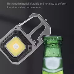 LINTERNA METALICA LLAVERO COB 6 modos herramientas - Tactical Supply