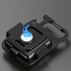 MINI LINTERNA MULTIUSO RECARGABLE CON IMAN Y MOSQUETON