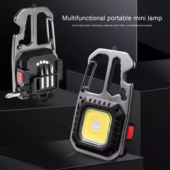 LINTERNA METALICA LLAVERO COB 6 modos herramientas en internet