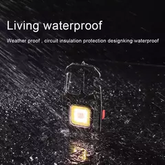 LINTERNA METALICA LLAVERO COB 6 modos herramientas - comprar online