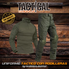 UNIFORME TACTICO CON RODILLERAS Y CODERAS INCORPORADAS