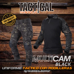 UNIFORME TACTICO CON RODILLERAS Y CODERAS INCORPORADAS - comprar online