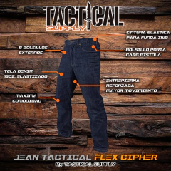 Jean tactico elastizado by Tactical Supply