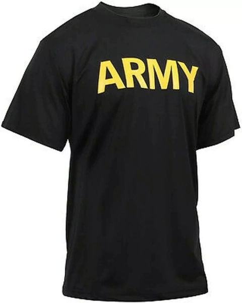 Remera ARMY negro y amarillo - comprar online