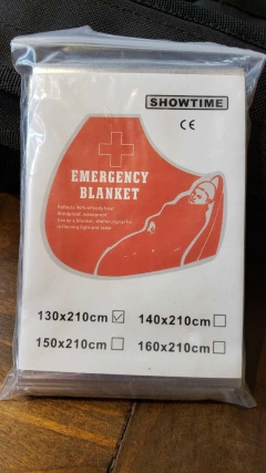 Manta aluminio termica de supervivencia - comprar online