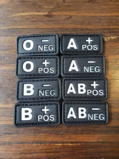 Parche grupo sanguineo - Tactical Supply