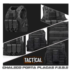 CHALECO PORTA PLACAS F.S.B.E. AAV QR - tienda online