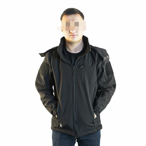 Campera softshell impermeable con capucha