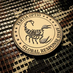 PARCHE CIA GLOBAL RESPONSE STAFF GRS PVC / GOMA