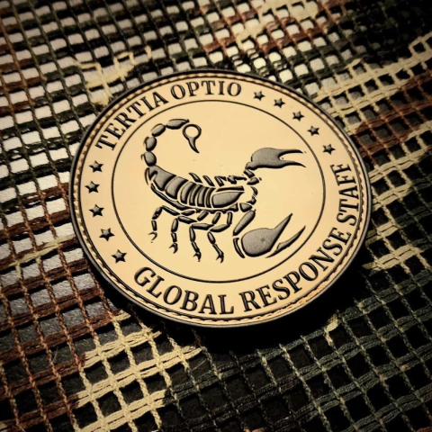 PARCHE CIA GLOBAL RESPONSE STAFF GRS PVC / GOMA