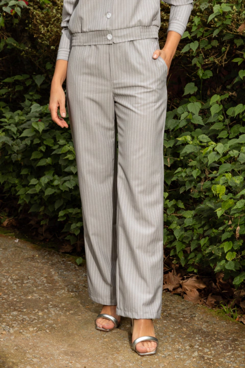 Calça Pantalona Alfaiataria de Giz