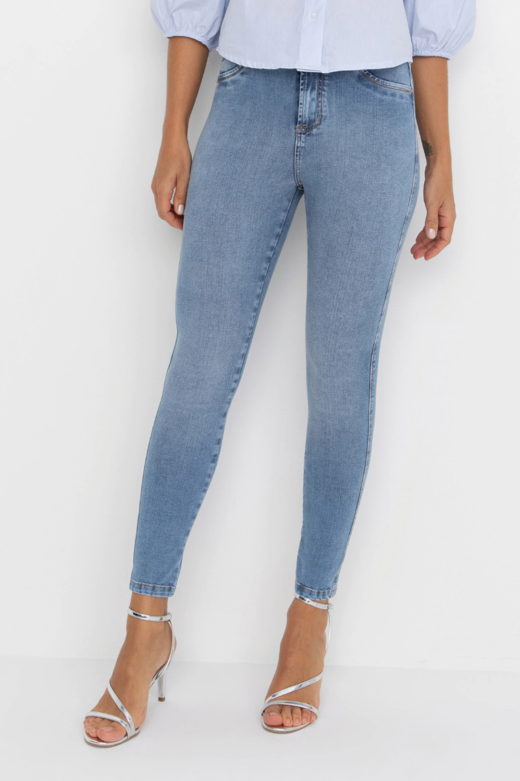 Calça Jeans Super Skinny 360° Destroyer