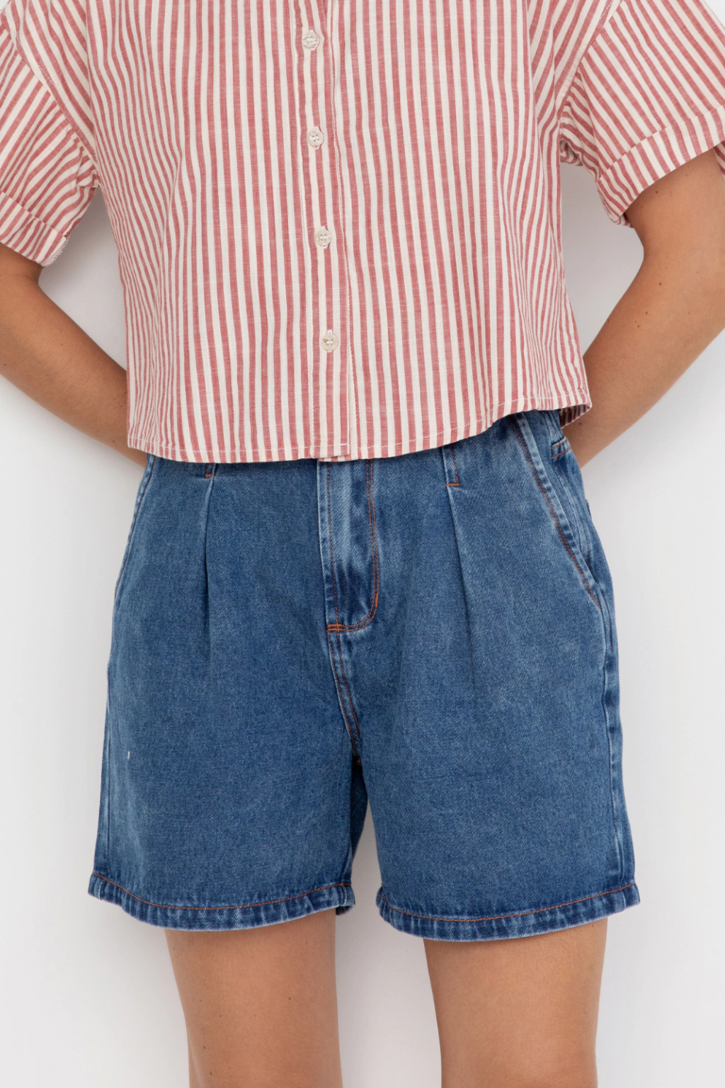 Bermuda Jeans Alfaiataria