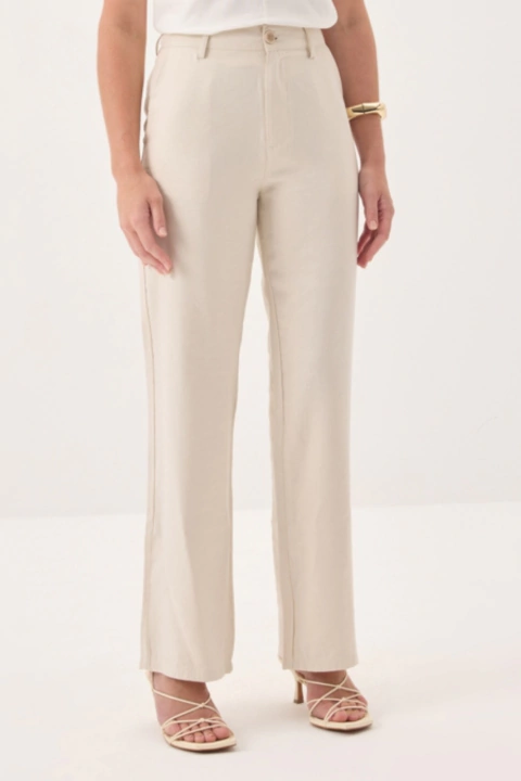Calça Wide Leg Alfaiataria Quacker - comprar online