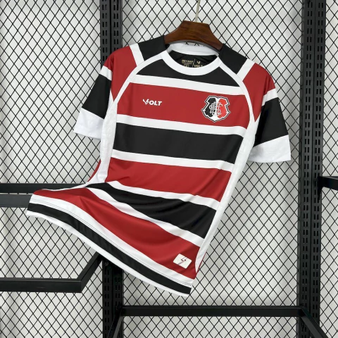 Camisa Santa Cruz I 25/26 - Torcedor Volt Masculina - Preto, vermelho e branco - comprar online