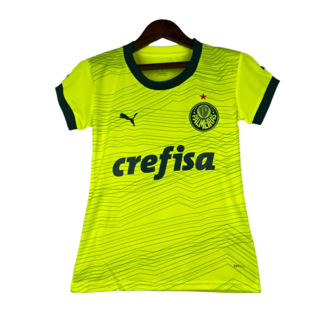 Camisa Palmeiras III 23/24 - Torcedor Puma Feminina - Verde fluorescente