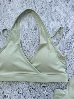 Set conjunto top y calza liso largo