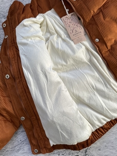Campera Puffer corderoy - tienda online