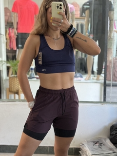 Imagen de Short con calza I-run UNISEX semibermuda
