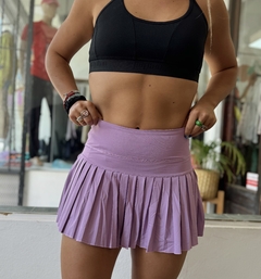 Short pollera plizada cintura compresion en internet