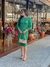vestido tweed verde elegante luana hidaka tubinho midi