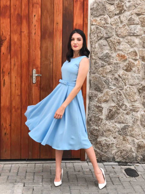 Vestido Cloe Céu Azul