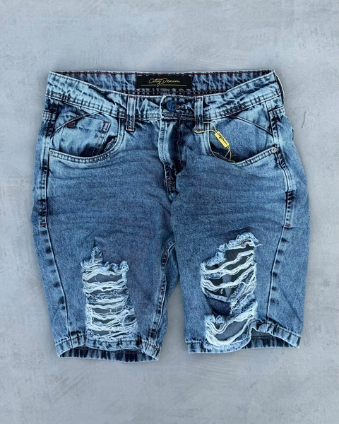 Bermuda Jeans City Denim 2501120 Azul Claro