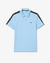 Polo Lacoste Faixa Letrada PH7398 Azul Claro