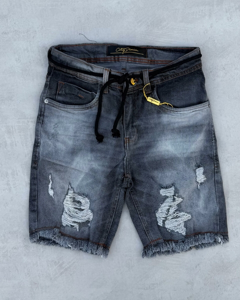 Bermuda Jeans City Denim 2502320 Cinza