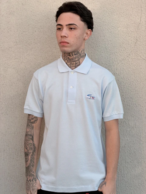 Polo Lacoste Edição Argentina PH5027 Azul Bebê