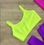 Top Alça Embutida Amarelo Neon