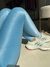 Legging Canelada Azul Bebê