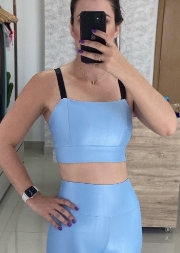 Cropped - Azul Bebê