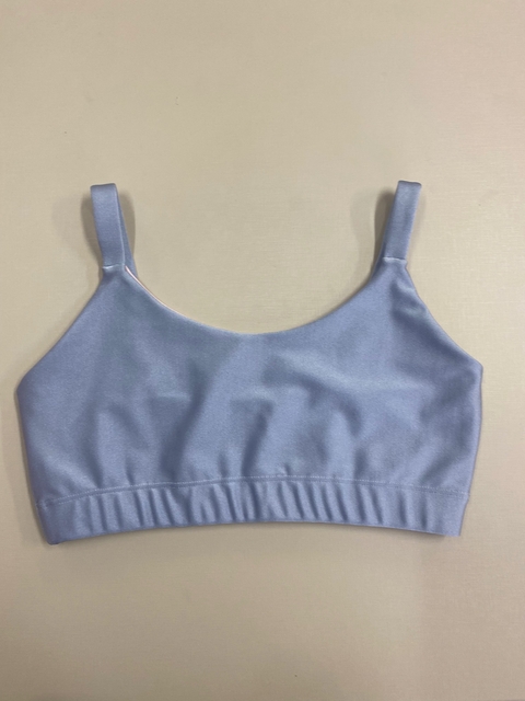 Tops Alça Embutida Azul Garoa