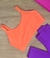 Top Alça Embutida Laranja Neon