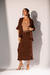 Conjunto Saia e Kimono Escamas | Marrom - comprar online