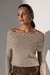 Imagem do Blusa Tricô Gola Ombro a Ombro - Nude