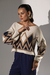 Blusa Cropped Tricô Losangolo - Cru - comprar online