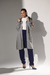 Cardigan Bordado Capuz | Cinza - Doce Maria