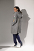 Cardigan Bordado Capuz | Cinza - comprar online