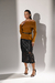 Blusa Tricô Gola Ombro a Ombro - Caramelo - loja online