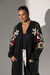 Imagem do Cardigan Bordado Capuz | Preto