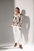 Blusa Tricô Decote V Cow Print - Doce Maria