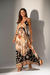 Vestido longo estampado alça Doce Maria Petrópolis