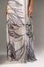 Vestido longo tule estampado